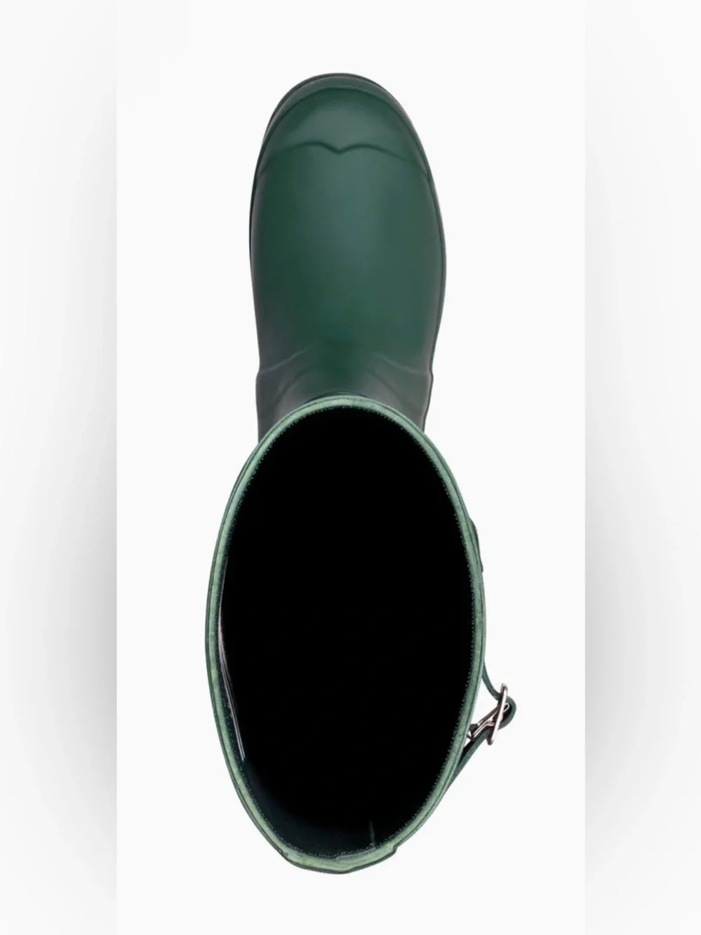 Hunter Tall Matte Forest Green Rain Boot with Buckle